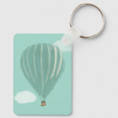 Personalisiert gestrichene Heißluftballons Schlüsselanhänger (Rückseite)
