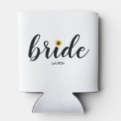 Personalisiert gestrichene Sonnenblumenbraue kann Dosenkühler (Rückseite)