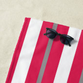 Personalisiert gestrichenes Red Beach Handtuch (Beispiel)