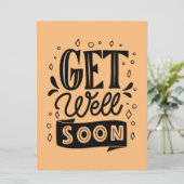 Personalisiert Get Well bald Karte (Stehend Vorderseite)