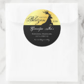 Personalisiert "Gettin Blitzen" Holiday Moonshine Runder Aufkleber (Tasche)