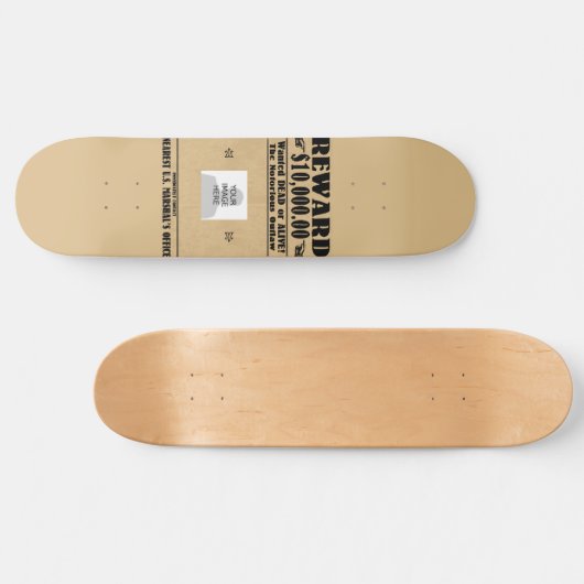 Personalisiert Gewollt Dead oder Alive-Skateboard Skateboard (Horizontal)