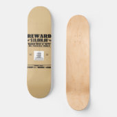 Personalisiert Gewollt Dead oder Alive-Skateboard Skateboard (Vorderseite)
