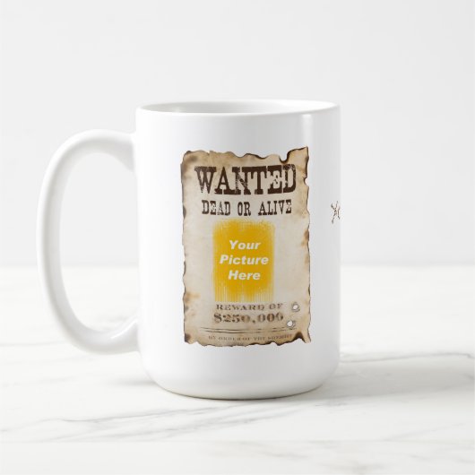 Personalisiert Gewollt Poster-Tasse Kaffeetasse (Links)