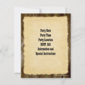 Personalisiert Gewollt Poster, Western Stil Geburt Einladung (Rückseite)