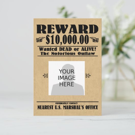 Personalisiert Gewollt Tote oder Lebende (Stehend Vorderseite)