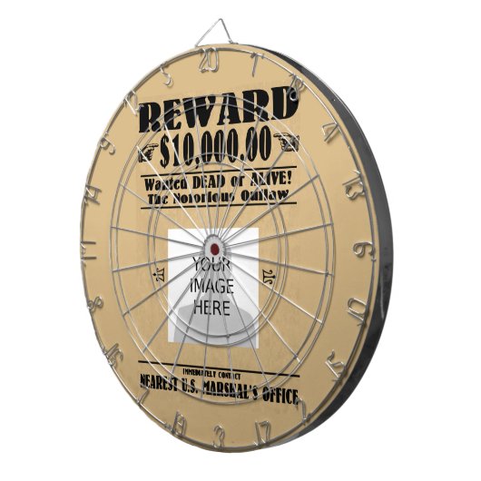 Personalisiert Gewollt Tote oder lebende Dartboard Dartscheibe (Vorderseite rechts)