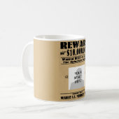 Personalisiert Gewollt Tote oder Lebende Kaffeetasse (Vorderseite Links)