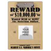 Personalisiert Gewollt Tote oder Lebende Klemmbrett (Vorderseite)