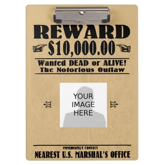 Personalisiert Gewollt Tote oder Lebende Klemmbrett (Vorderseite)