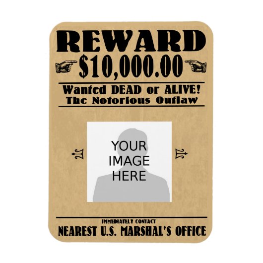 Personalisiert Gewollt Tote oder Lebende Magnet (Vertikal)