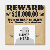 Personalisiert Gewollt Tote oder Lebende Magnet (Vorne)