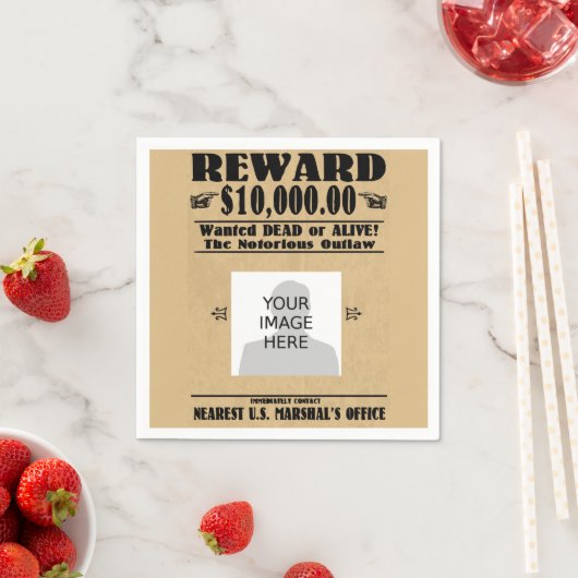 Personalisiert Gewollt Tote oder lebende Neapel Serviette (Beispiel)