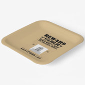 Personalisiert Gewollt Tote oder Lebende Pappteller (Gewinkelt)