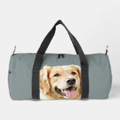 Personalisiert Gezeichnet Golden Retriever Hund Duffle Bag (Rückseite)