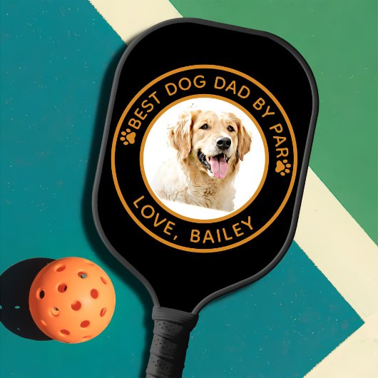 Personalisiert Gezeichnet Golden Retriever Hund Pickleball Schläger