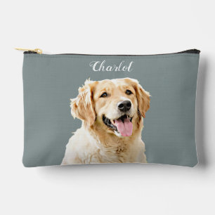 Personalisiert Gezeichnet Golden Retriever Hund Zubehörtasche