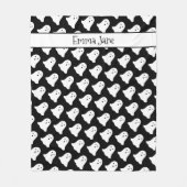 Personalisiert Ghost Halloween Fleece Blanket (Vorderseite)