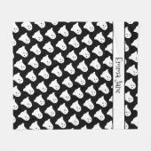 Personalisiert Ghost Halloween Fleece Blanket (Vorderseite (Horizontal))