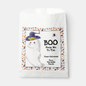 Personalisiert Ghost Happy Halloween Geschenktütchen (Vorderseite)