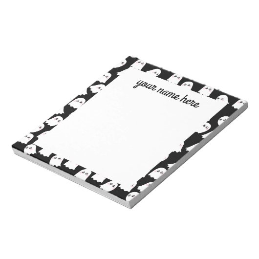 Personalisiert Ghosts Notepad Notizblock (Rotiert)