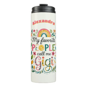 ❤️ Personalisiert GIGI gibt Müttern Geburtstag Thermosbecher