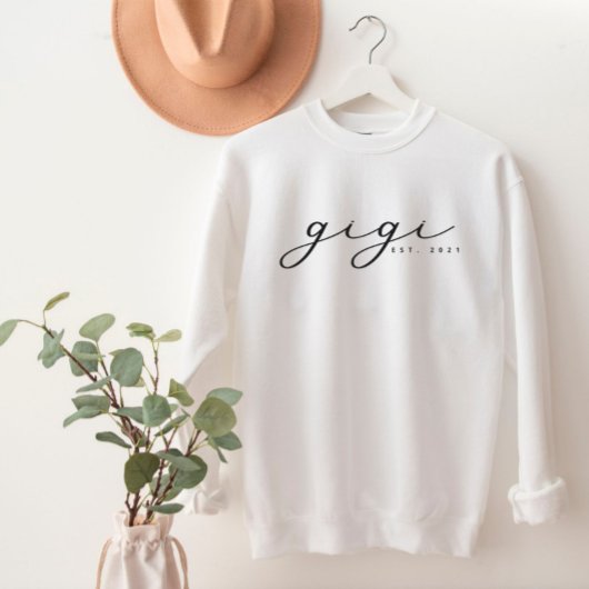 Personalisiert Gigi Oma Sweatshirt