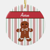 Personalisiert Gingerbread Boy Ornament (Vorne)