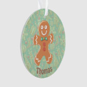 Personalisiert Gingerbread Man Ornament (Vorderseite)
