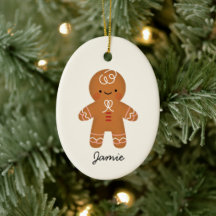 Personalisiert Gingerbread Mann Weihnachtsdekorati