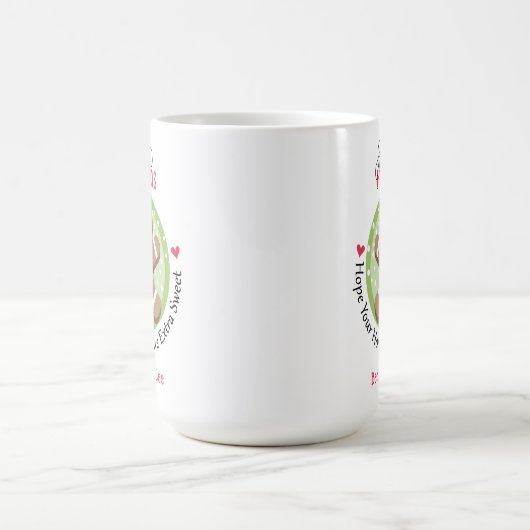 Personalisiert Gingerbread Mann Weihnachtskeks Kaffeetasse (Mittel)