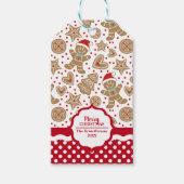 Personalisiert Gingerbrot Mann Weihnachten Geschenkanhänger (Vorderseite)