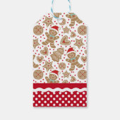 Personalisiert Gingerbrot Mann Weihnachten Geschenkanhänger (Rückseite)