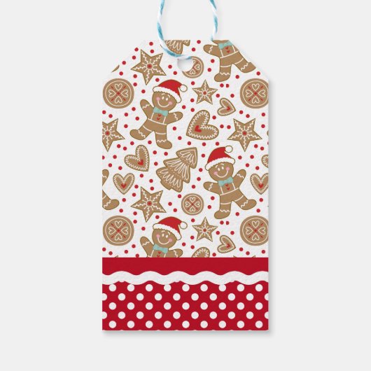 Personalisiert Gingerbrot Mann Weihnachten Geschenkanhänger (Rückseite)