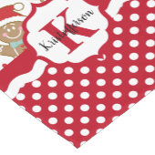 Personalisiert Gingerbrot Mann Weihnachten Kurzer Tischläufer (Ecke)