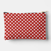 Personalisiert Gingham Kariert Pattern Zubehörtasche (Rückseite)
