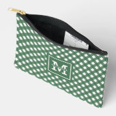 Personalisiert Gingham Kariert Pattern Zubehörtasche (Offen)