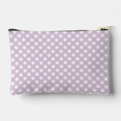 Personalisiert Gingham Kariert Pattern Zubehörtasche (Rückseite)