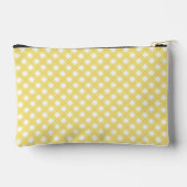 Personalisiert Gingham Kariert Pattern Zubehörtasche (Rückseite)