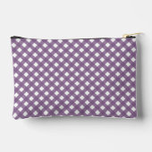 Personalisiert Gingham Kariert Pattern Zubehörtasche (Rückseite)