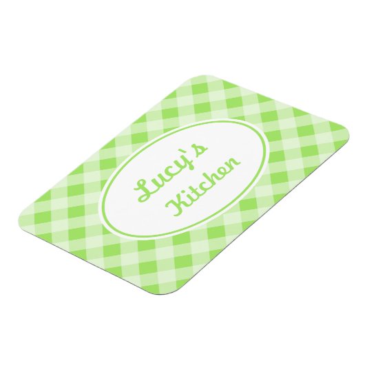 Personalisiert Gingham Magnet (Linke Seite)