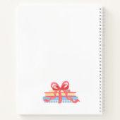 Personalisiert Gingham School Wappen Notizblock (Rückseite)