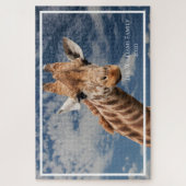 Personalisiert Giraffe Riant Puzzle (Vertikal)