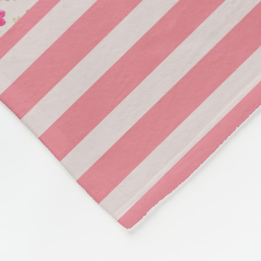 Personalisiert Girl Ballerina Fleecedecke (Ecke)