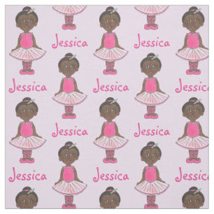 Personalisiert Girl Ballerina Pink Tutu Ballett Ta Stoff