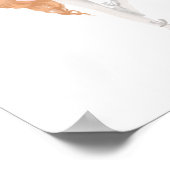 Personalisiert Girl Ballet Kinderzimmer Poster (Ecke)