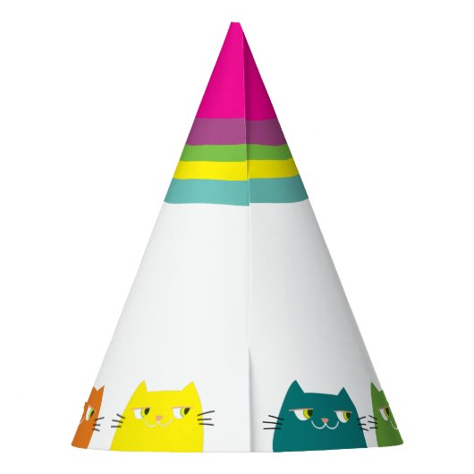 Personalisiert Girl Birthday Party Partyhütchen (Rückseite)