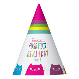 Personalisiert Girl Birthday Party Partyhütchen