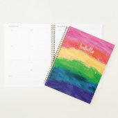 Personalisiert Girl Glitzer Rainbow-Notebook Planer (Anzeige)