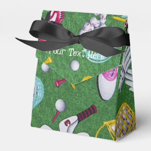 Personalisiert Girl Golf Pattern Gefallen Box Geschenkschachtel